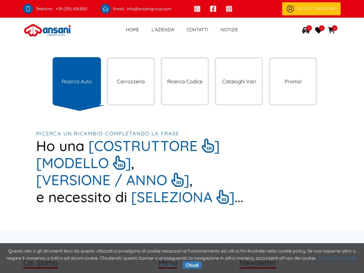 E-commerce personalizzato senza uso di CMS